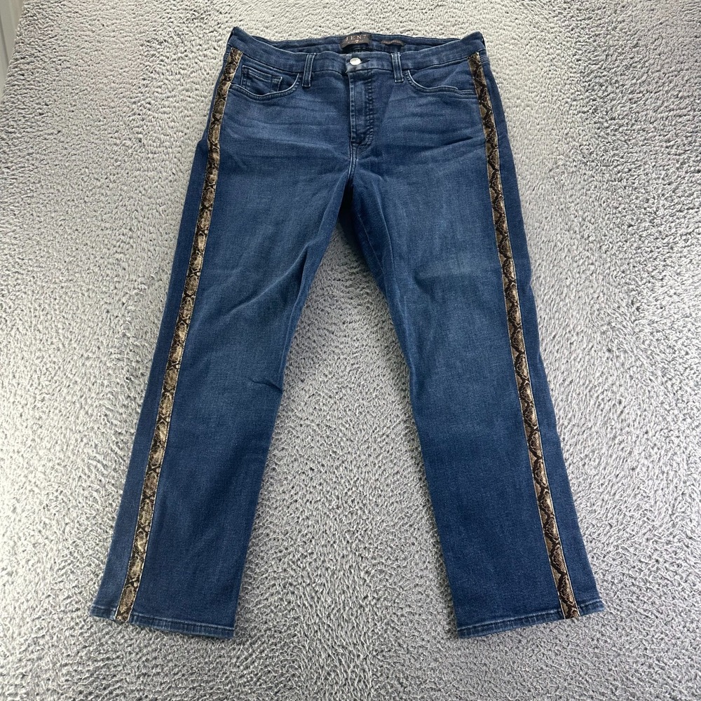 Jen7 by‎ 7 For All Mankind Jeans Womens 33x27 Blue Denim Ankle Straight Stretch